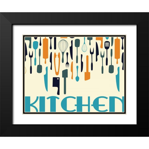 Kitchen Dinning A Black Modern Wood Framed Art Print with Double Matting by Grey, Jace