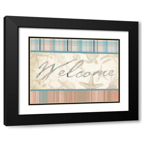 Welcome 2 Black Modern Wood Framed Art Print with Double Matting by Grey, Jace