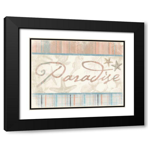 Paradise 3 Black Modern Wood Framed Art Print with Double Matting by Grey, Jace