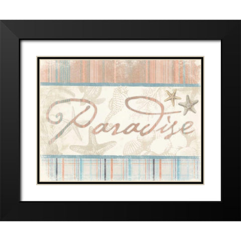 Paradise 3 Black Modern Wood Framed Art Print with Double Matting by Grey, Jace