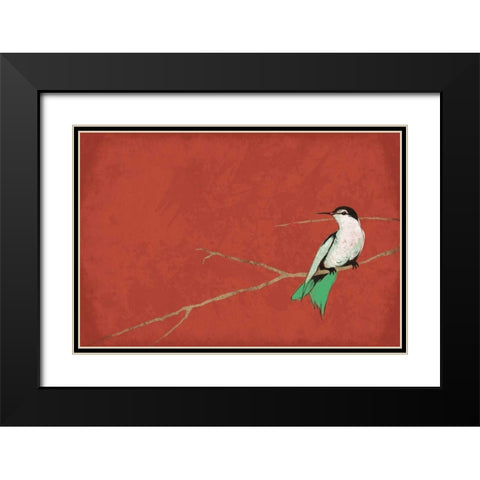 Birds A Black Modern Wood Framed Art Print with Double Matting by Grey, Jace