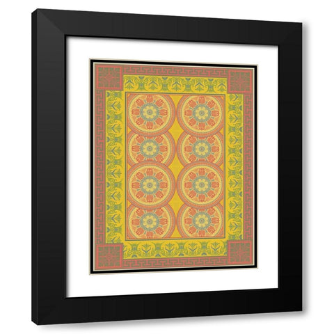 Patterns F Black Modern Wood Framed Art Print with Double Matting by Grey, Jace