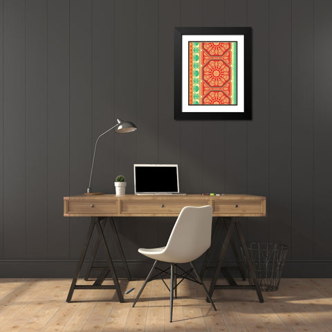 Patterns G Black Modern Wood Framed Art Print with Double Matting by Grey, Jace