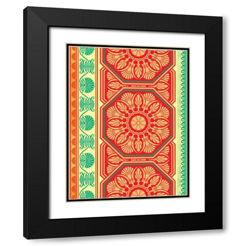 Patterns G Black Modern Wood Framed Art Print with Double Matting by Grey, Jace