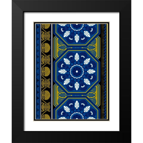 Patterns Black Modern Wood Framed Art Print with Double Matting by Grey, Jace