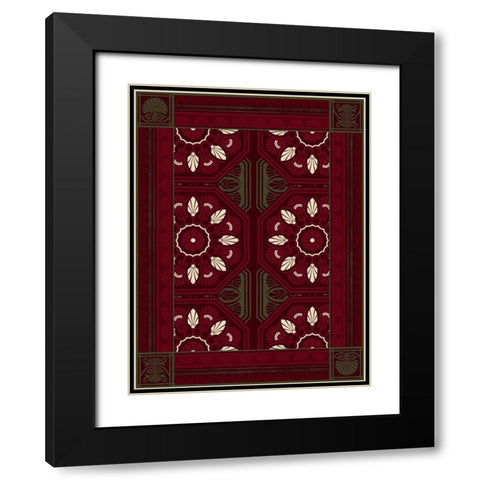 Patterns N Black Modern Wood Framed Art Print with Double Matting by Grey, Jace