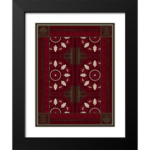 Patterns N Black Modern Wood Framed Art Print with Double Matting by Grey, Jace