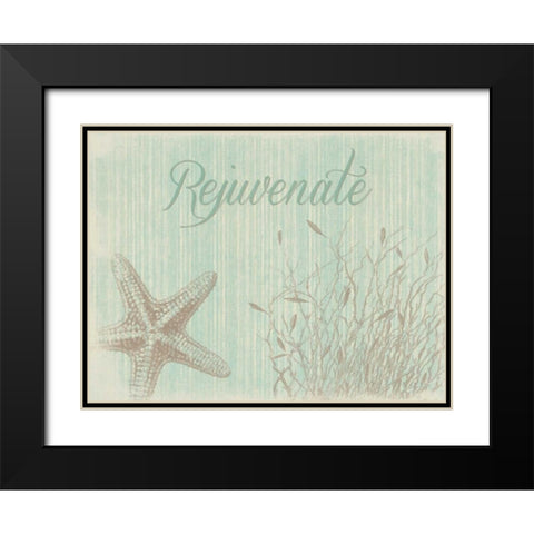 Rejuvinate Black Modern Wood Framed Art Print with Double Matting by Grey, Jace