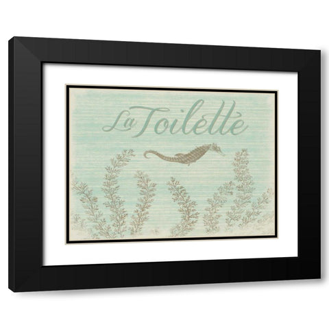 La toilette D Black Modern Wood Framed Art Print with Double Matting by Grey, Jace