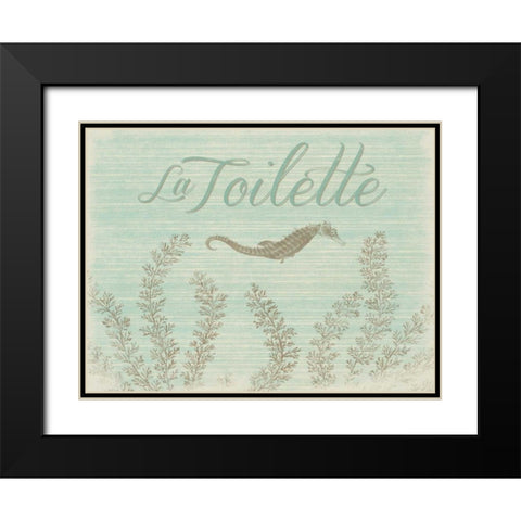 La toilette D Black Modern Wood Framed Art Print with Double Matting by Grey, Jace