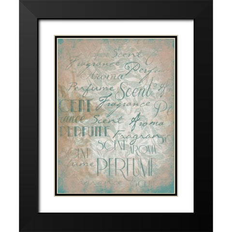 Perfume Type Black Modern Wood Framed Art Print with Double Matting by Grey, Jace