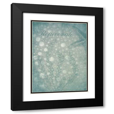 Sea Bath Black Modern Wood Framed Art Print with Double Matting by Grey, Jace