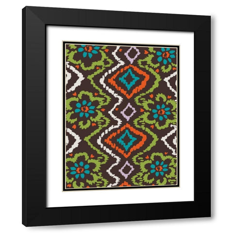 Flow Black Modern Wood Framed Art Print with Double Matting by Grey, Jace