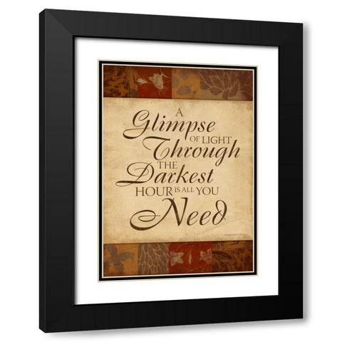 Inspirational B Black Modern Wood Framed Art Print with Double Matting by Grey, Jace