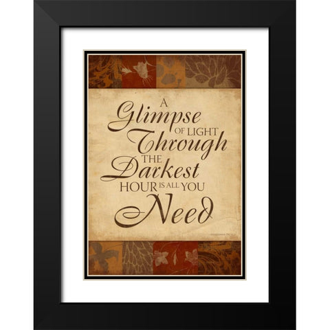 Inspirational B Black Modern Wood Framed Art Print with Double Matting by Grey, Jace