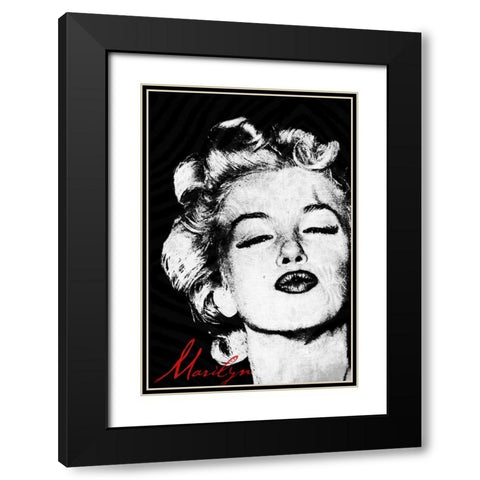 Monroe A Black Modern Wood Framed Art Print with Double Matting by Grey, Jace