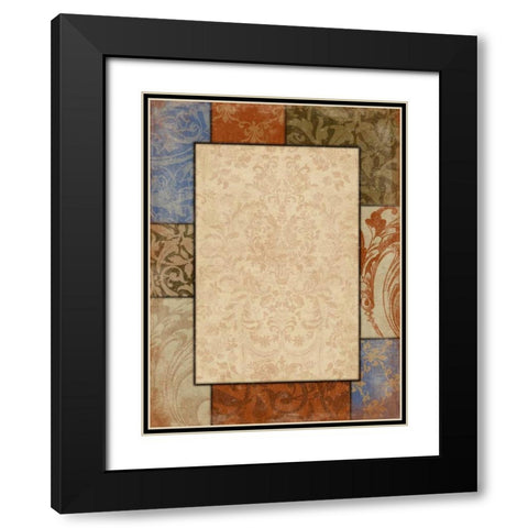 Border Black Modern Wood Framed Art Print with Double Matting by Grey, Jace