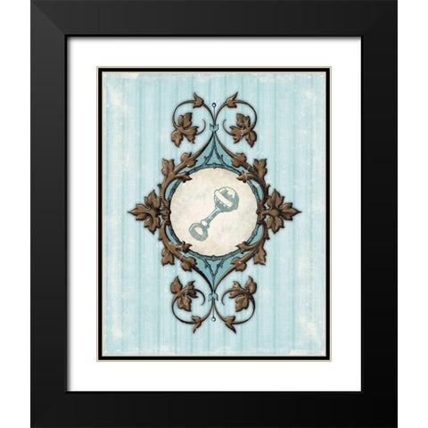 Rattle A Black Modern Wood Framed Art Print with Double Matting by Grey, Jace