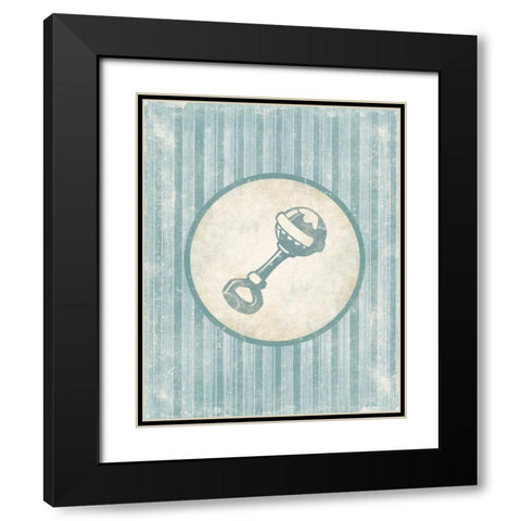 Rattle Black Modern Wood Framed Art Print with Double Matting by Grey, Jace