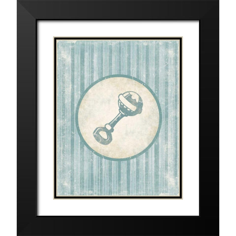 Rattle Black Modern Wood Framed Art Print with Double Matting by Grey, Jace