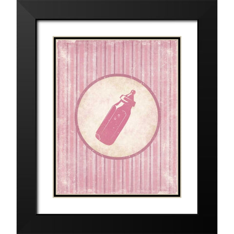 Bottle Black Modern Wood Framed Art Print with Double Matting by Grey, Jace