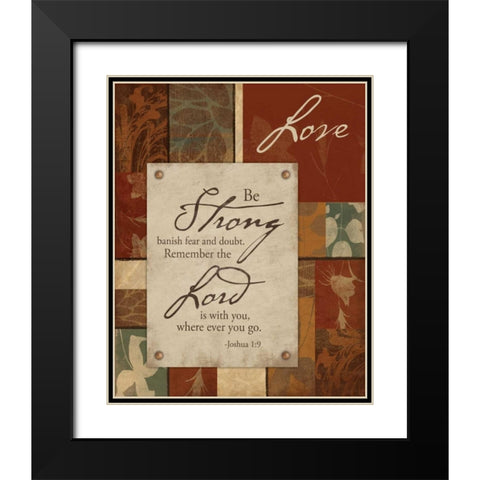 Love Clean Edge Black Modern Wood Framed Art Print with Double Matting by Grey, Jace