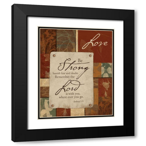 Love B Black Modern Wood Framed Art Print with Double Matting by Grey, Jace