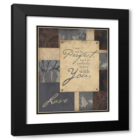 Love2 CLean Edge Black Modern Wood Framed Art Print with Double Matting by Grey, Jace
