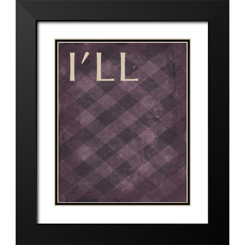 ill Black Modern Wood Framed Art Print with Double Matting by Grey, Jace