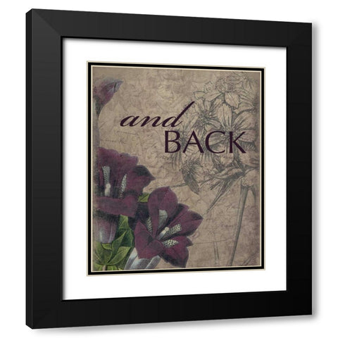 and_back Black Modern Wood Framed Art Print with Double Matting by Grey, Jace