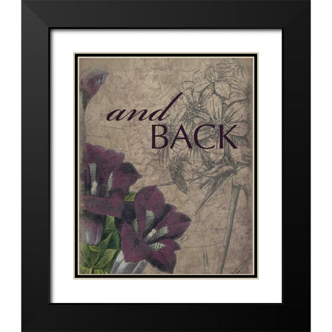 and_back Black Modern Wood Framed Art Print with Double Matting by Grey, Jace