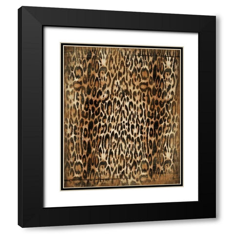 Animal Print1 Black Modern Wood Framed Art Print with Double Matting by Grey, Jace