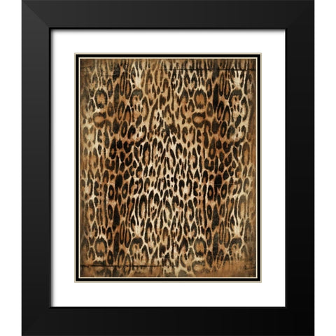 Animal Print1 Black Modern Wood Framed Art Print with Double Matting by Grey, Jace