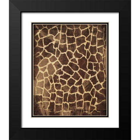 Animal Print 3 Black Modern Wood Framed Art Print with Double Matting by Grey, Jace