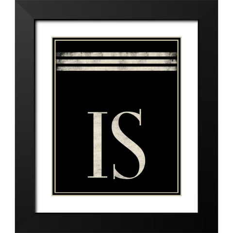 Is Black Modern Wood Framed Art Print with Double Matting by Grey, Jace