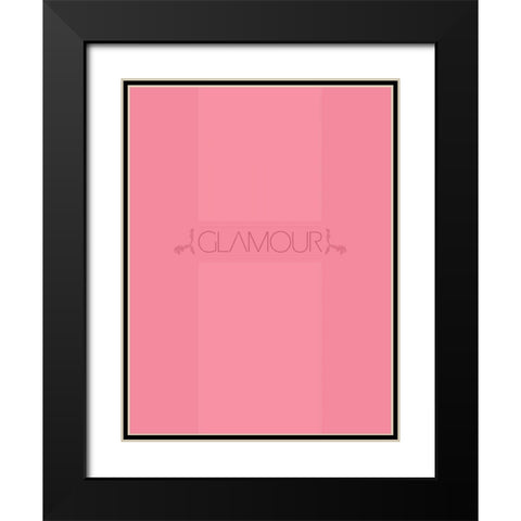 Glamour Black Modern Wood Framed Art Print with Double Matting by Grey, Jace