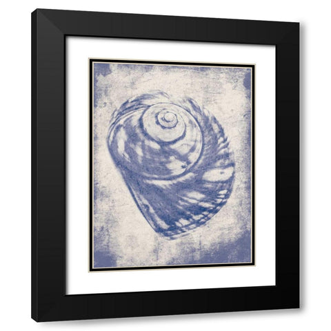 Shell Shade Mate Black Modern Wood Framed Art Print with Double Matting by Grey, Jace