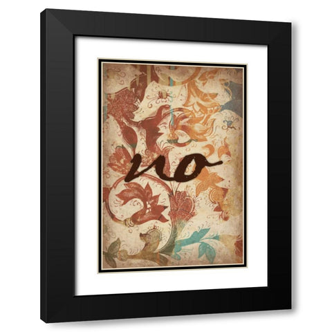 no Black Modern Wood Framed Art Print with Double Matting by Grey, Jace