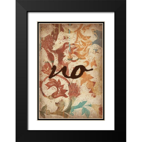 no Black Modern Wood Framed Art Print with Double Matting by Grey, Jace