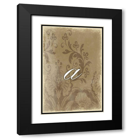 a Black Modern Wood Framed Art Print with Double Matting by Grey, Jace