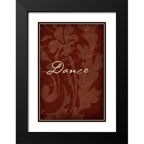 RED_dance Black Modern Wood Framed Art Print with Double Matting by Grey, Jace