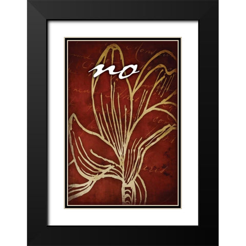 RED_no Black Modern Wood Framed Art Print with Double Matting by Grey, Jace