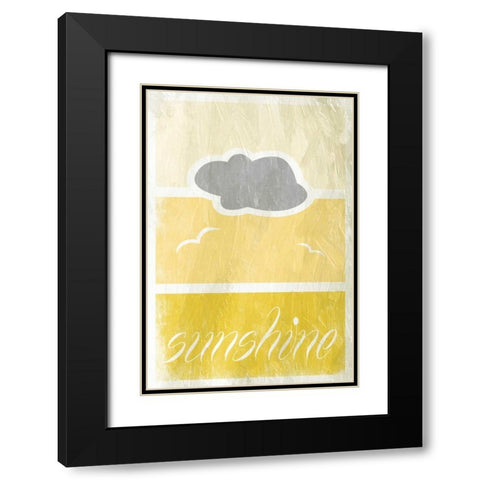 Sunshine B6 Black Modern Wood Framed Art Print with Double Matting by Grey, Jace