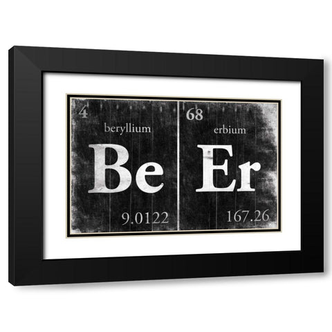 BeEr Black Modern Wood Framed Art Print with Double Matting by Grey, Jace