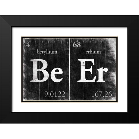 BeEr Black Modern Wood Framed Art Print with Double Matting by Grey, Jace