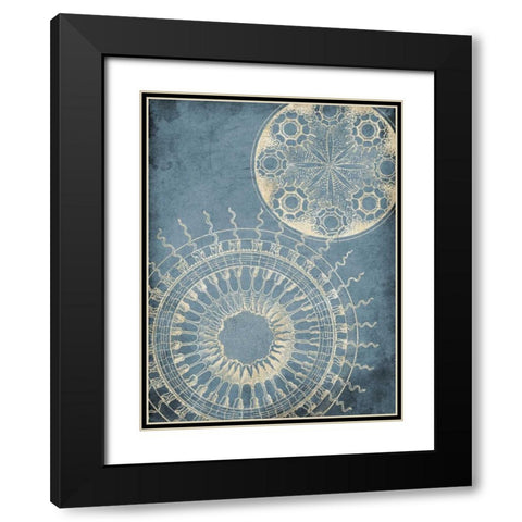 Coastal Patterns Cream Black Modern Wood Framed Art Print with Double Matting by Grey, Jace