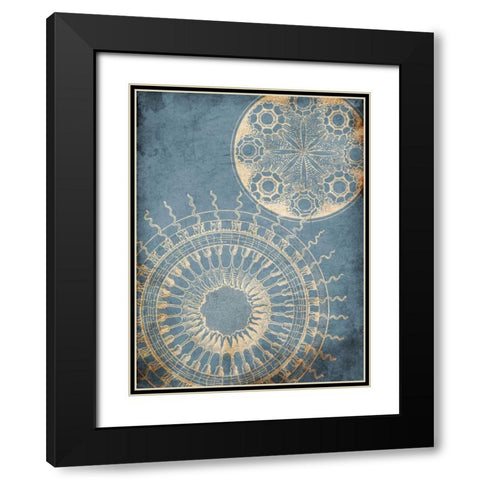 Coastal Patterns Black Modern Wood Framed Art Print with Double Matting by Grey, Jace