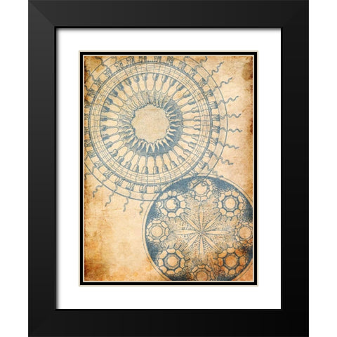 Coastal Patterns Mate Black Modern Wood Framed Art Print with Double Matting by Grey, Jace