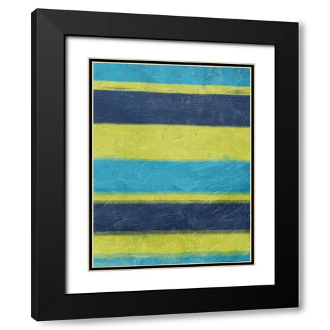 Cool Hues Black Modern Wood Framed Art Print with Double Matting by Grey, Jace