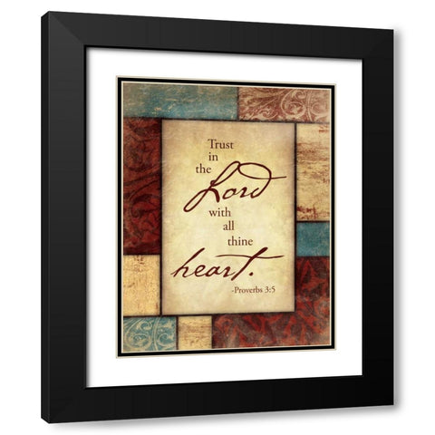 The Lord Black Modern Wood Framed Art Print with Double Matting by Grey, Jace